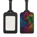 Colorful EDM Geometric Print Luggage Tag