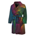 Colorful EDM Geometric Print Men's Bathrobe