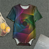 Colorful EDM Geometric Print Men's Bodysuit