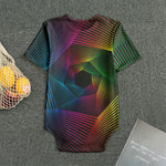 Colorful EDM Geometric Print Men's Bodysuit