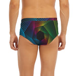 Colorful EDM Geometric Print Men's Briefs