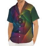 Colorful EDM Geometric Print Men's Deep V-Neck Shirt