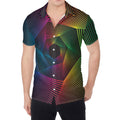 Colorful EDM Geometric Print Men's Shirt