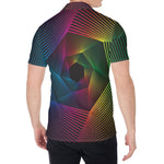 Colorful EDM Geometric Print Men's Shirt