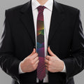 Colorful EDM Geometric Print Necktie