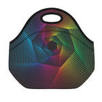 Colorful EDM Geometric Print Neoprene Lunch Bag