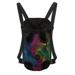 Colorful EDM Geometric Print Pet Carrier Backpack