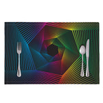 Colorful EDM Geometric Print Placemat