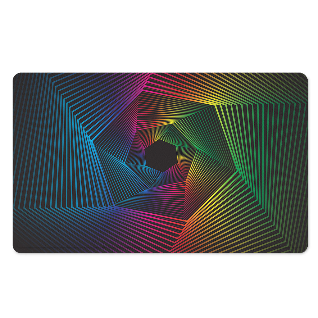 Colorful EDM Geometric Print Polyester Doormat