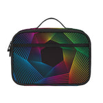 Colorful EDM Geometric Print Portable Lunch Bag