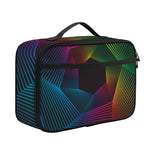 Colorful EDM Geometric Print Portable Lunch Bag