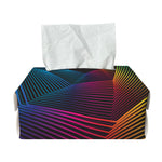 Colorful EDM Geometric Print Rectangle Tissue Box Cover