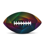 Colorful EDM Geometric Print Rugby Ball