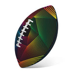 Colorful EDM Geometric Print Rugby Ball