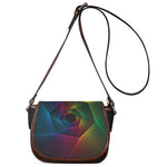 Colorful EDM Geometric Print Saddle Bag