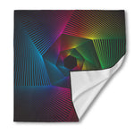 Colorful EDM Geometric Print Silk Bandana