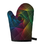 Colorful EDM Geometric Print Single Oven Mitt