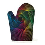Colorful EDM Geometric Print Single Oven Mitt
