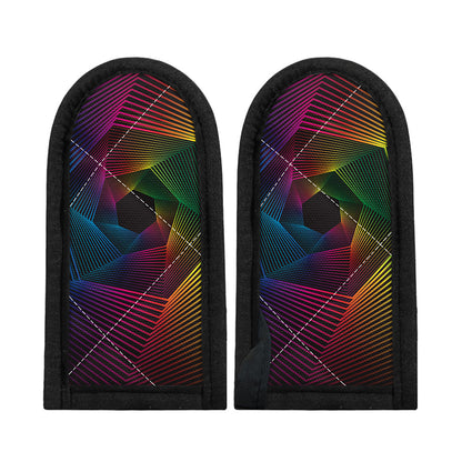 Colorful EDM Geometric Print Skillet Handle Cover