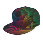 Colorful EDM Geometric Print Snapback Cap