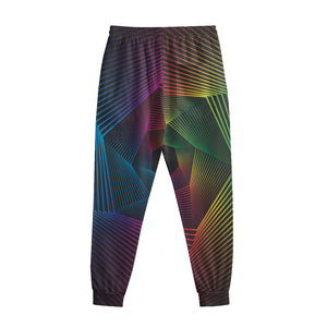 Colorful EDM Geometric Print Sweatpants