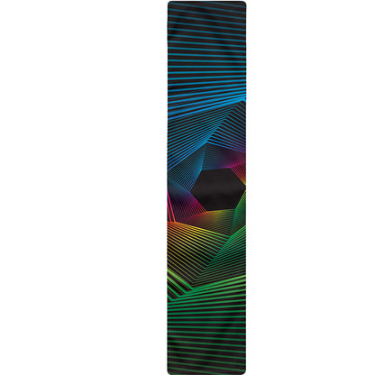 Colorful EDM Geometric Print Table Runner
