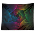 Colorful EDM Geometric Print Tapestry