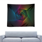 Colorful EDM Geometric Print Tapestry