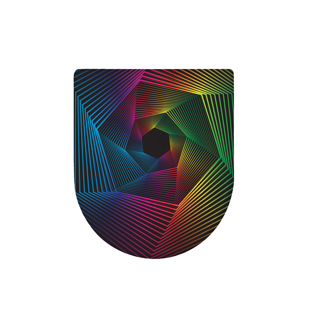 Colorful EDM Geometric Print Toilet Lid Cover