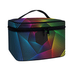Colorful EDM Geometric Print Travel Makeup Bag