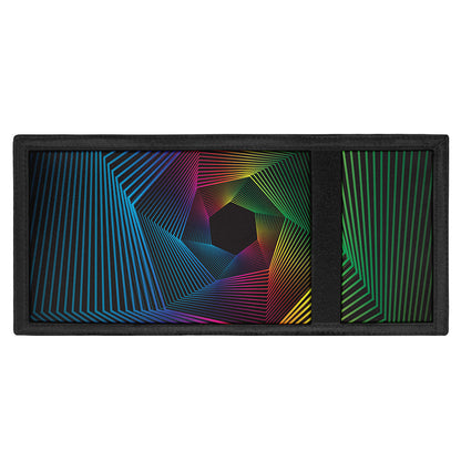 Colorful EDM Geometric Print Trifold Wallet