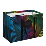 Colorful EDM Geometric Print Utility Tote Bag