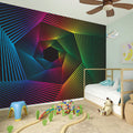 Colorful EDM Geometric Print Wall Sticker