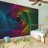 Colorful EDM Geometric Print Wall Sticker