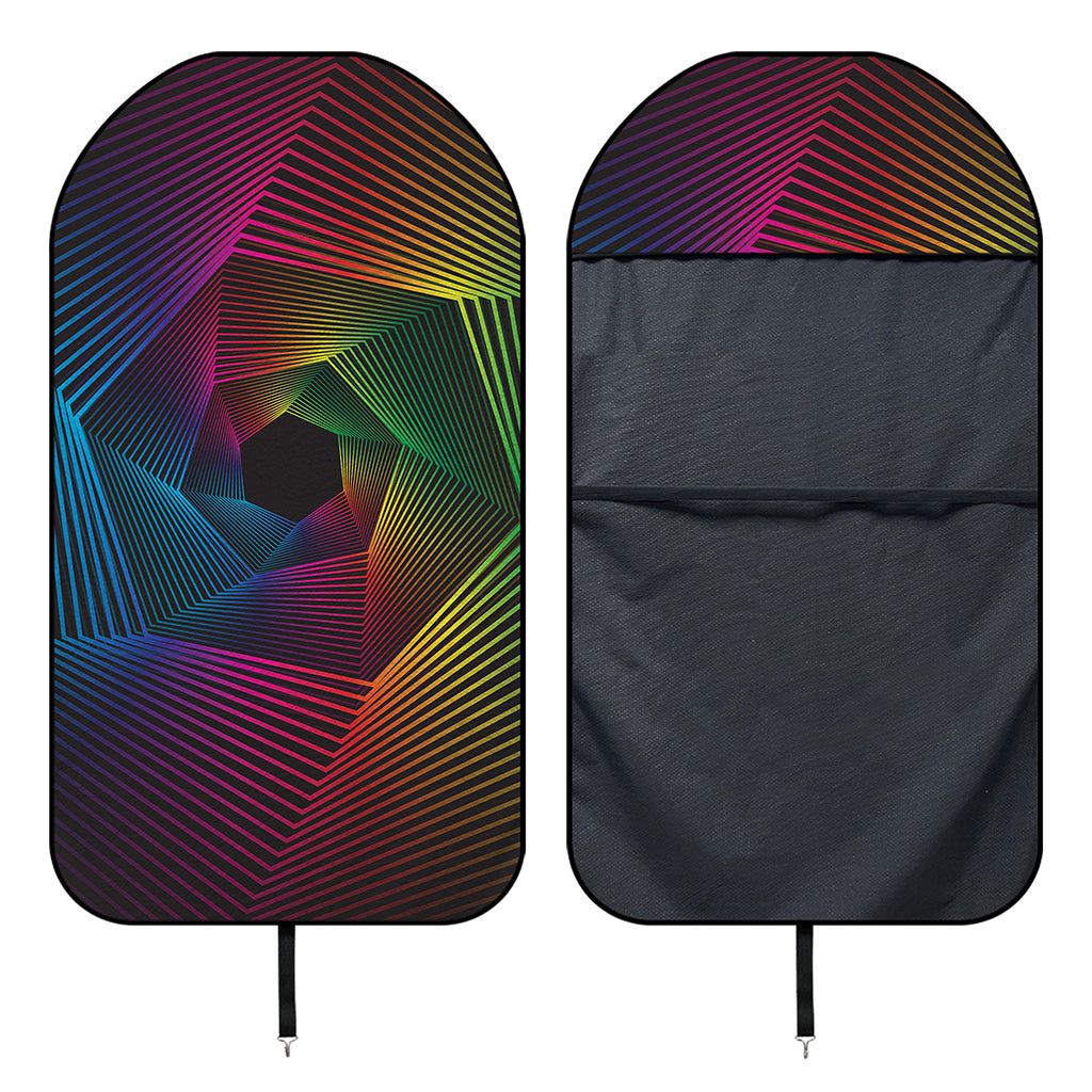 Colorful EDM Geometric Print Waterproof Car Seat Cover