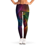 Colorful EDM Geometric Print Women's Leggings
