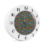 Colorful Emoji Faces Pattern Print Alarm Clock