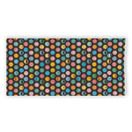 Colorful Emoji Faces Pattern Print Beach Towel