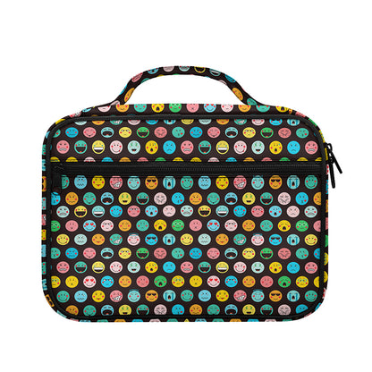 Colorful Emoji Faces Pattern Print Briefcase Bible Bag