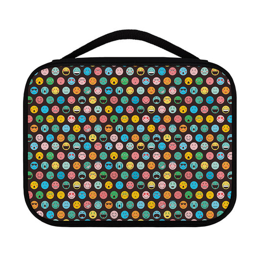 Colorful Emoji Faces Pattern Print Classic Bible Case