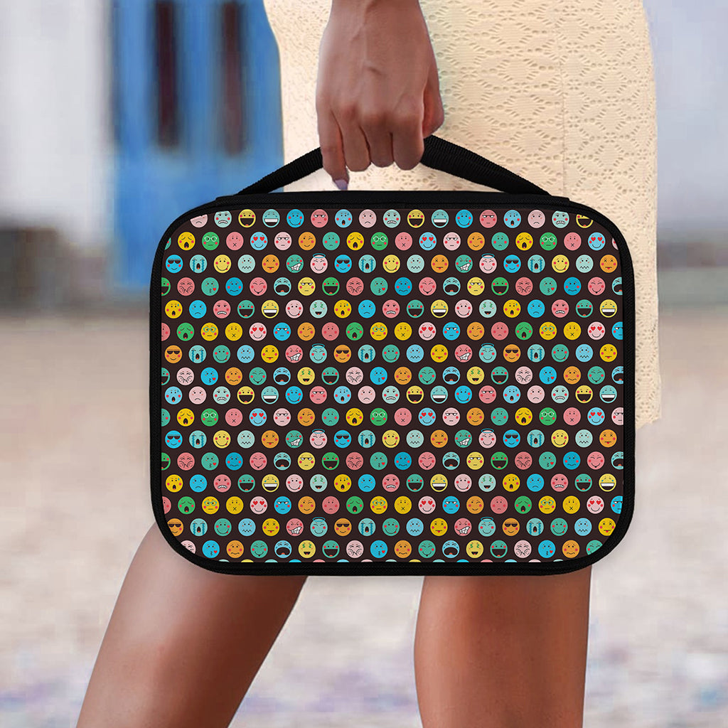 Colorful Emoji Faces Pattern Print Classic Bible Case