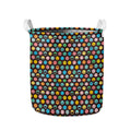 Colorful Emoji Faces Pattern Print Collapsible Laundry Basket