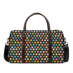 Colorful Emoji Faces Pattern Print Duffle Bag