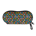 Colorful Emoji Faces Pattern Print Glasses Case