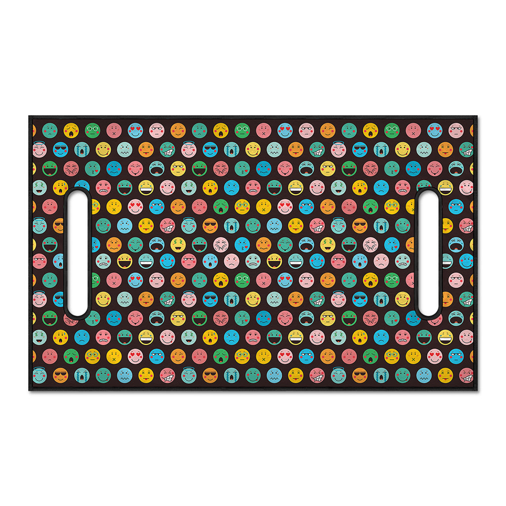 Colorful Emoji Faces Pattern Print Golf Cart Seat Cover