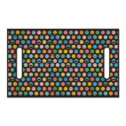 Colorful Emoji Faces Pattern Print Golf Cart Seat Cover