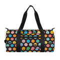 Colorful Emoji Faces Pattern Print Gym Bag