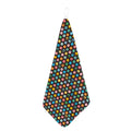 Colorful Emoji Faces Pattern Print Hand Towel