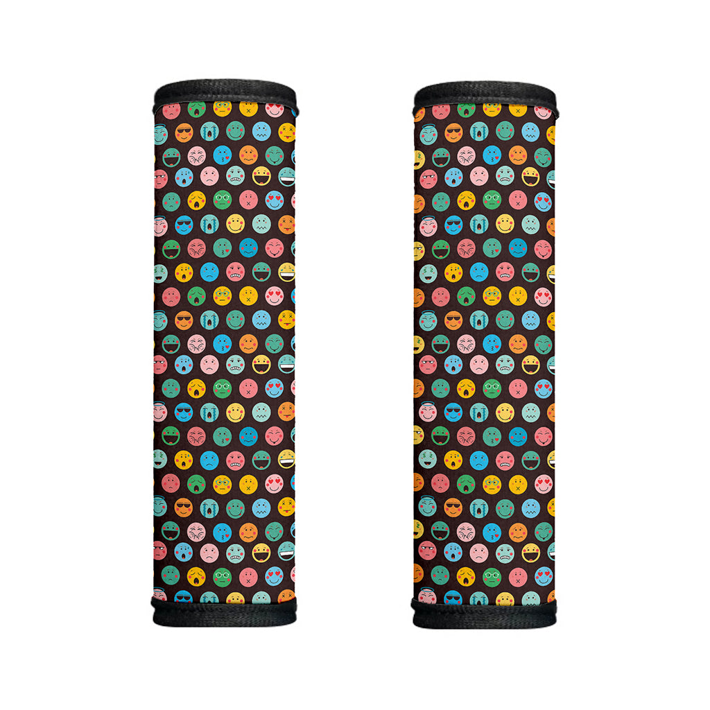 Colorful Emoji Faces Pattern Print Handle Covers