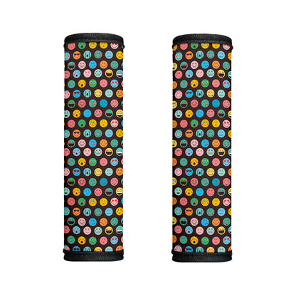 Colorful Emoji Faces Pattern Print Handle Covers